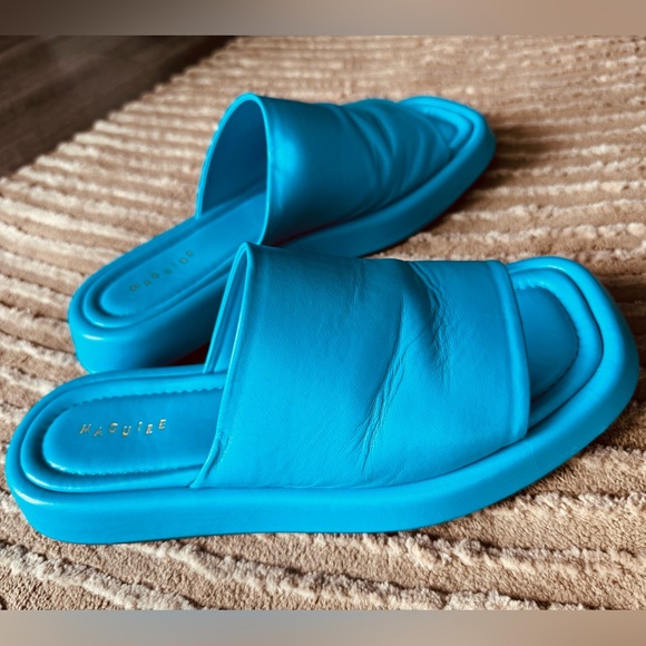 Maguire Barça Azur Blue Leather Sandal - Picture 3 of 6